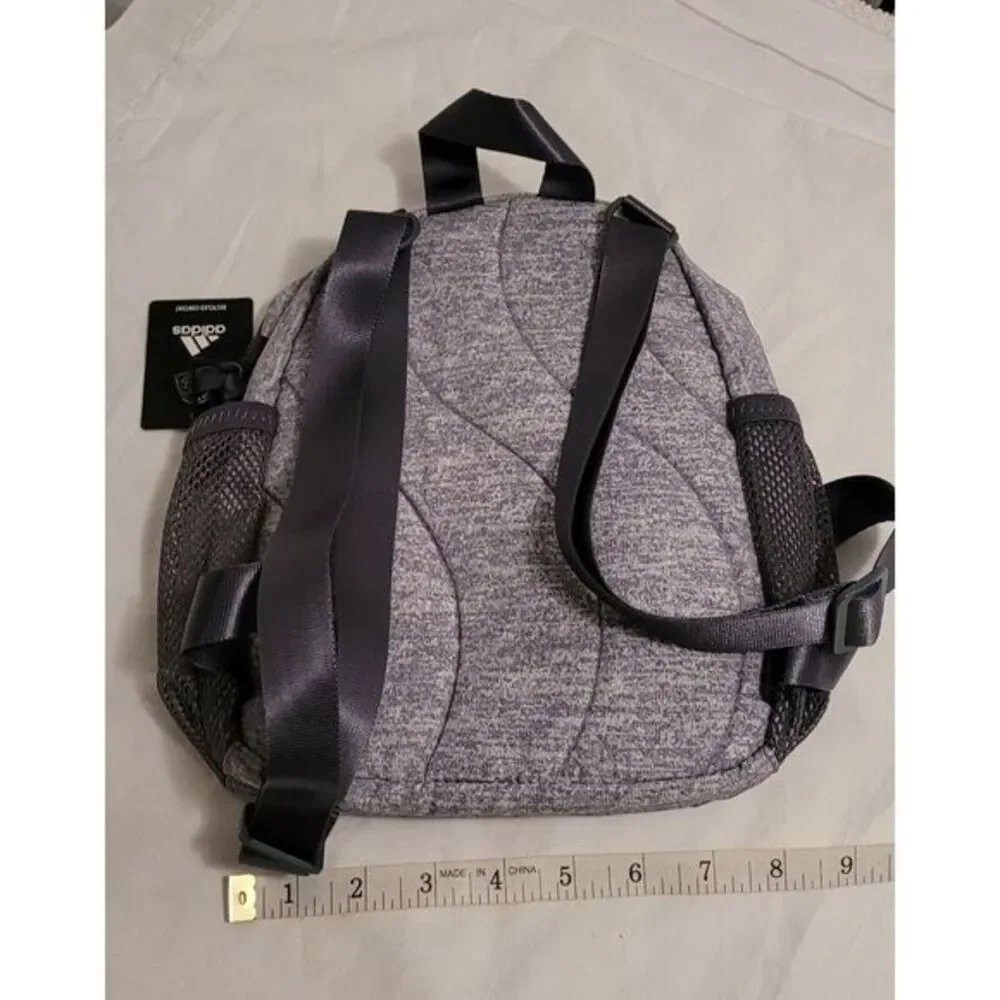 Adidas mini backpack gray‎ & black New with tags